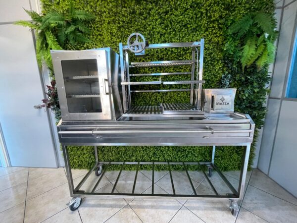 Parrilla com forno + carrinho 01 - Industria Brazza - Churrasqueiras exclusivas, feitas do seu jeito. 🇧🇷